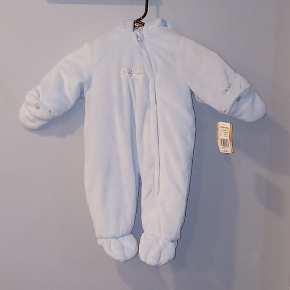 Carter's boy playwear faux fur zipup snow suit